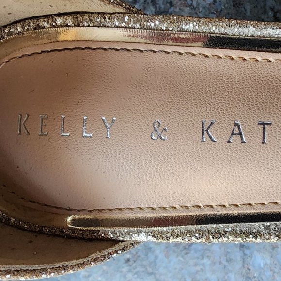 Kelley & Katie Kirstie Heels Gold/Silver Sparkle Size 6.5M - Picture 10 of 16